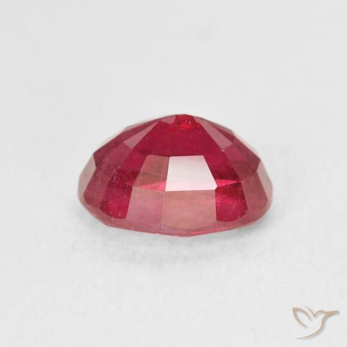 Ruby Gemstone in 8 x 6 mm (calibrated) Size for Sale, Ruby Stone in Deep Red Color