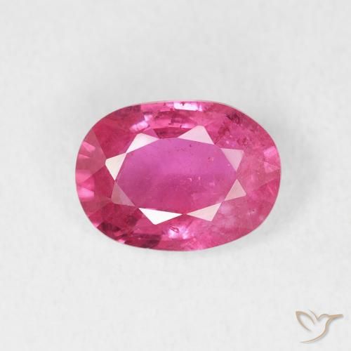 1.47ct Natural Hot Pink Ruby, Oval, VS-SI
