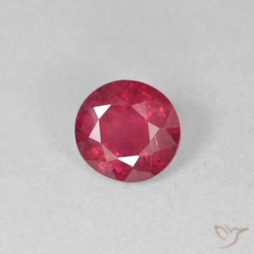 1.08ct Natural Deep Crimson Ruby, Round, VS-SI