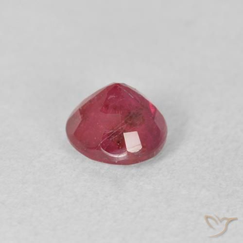 Ruby Gemstone in 6.5 mm (calibrated) Size for Sale, Ruby Stone in Medium Red Color