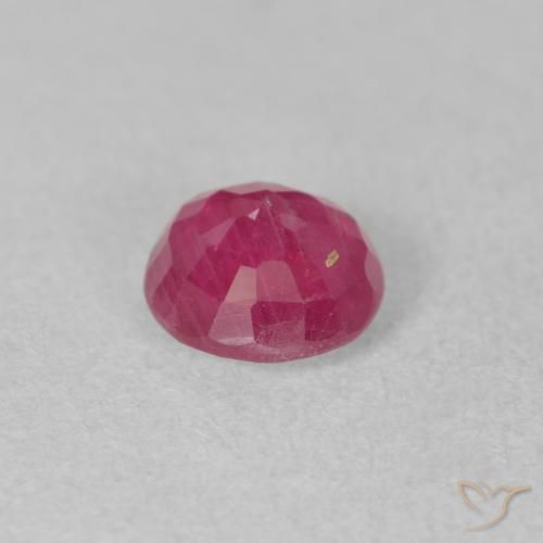 Ruby Gemstone in 6.5 mm (calibrated) Size for Sale, Ruby Stone in Medium Red Color