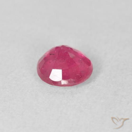 Ruby Gemstone in 6.5 mm (calibrated) Size for Sale, Ruby Stone in Medium Pink Color