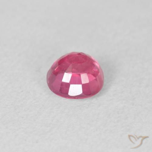 Ruby Gemstone in 5 mm (calibrated) Size for Sale, Ruby Stone in Medium Pink Color