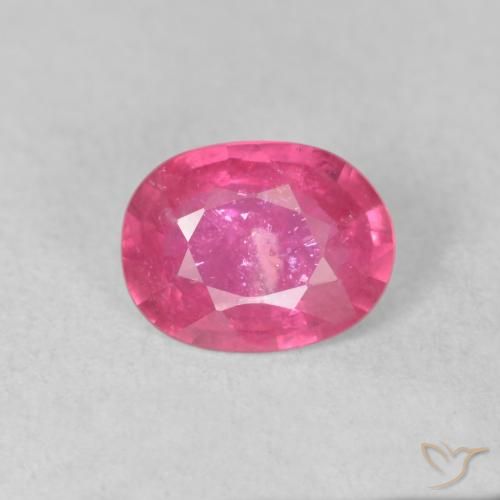 1.47ct Natural Deep Magenta Ruby, Oval, VS-SI
