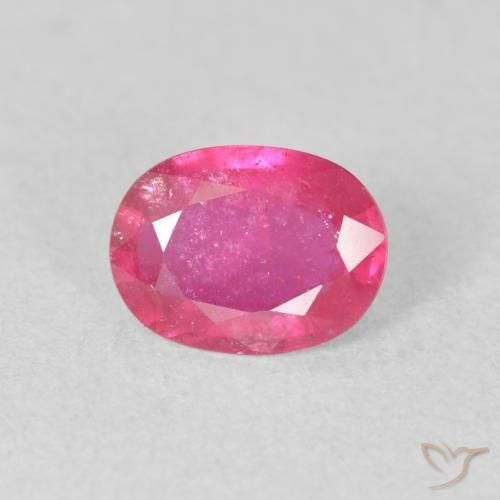 1.43ct Natural Hot Pink Ruby, Oval, VS-SI