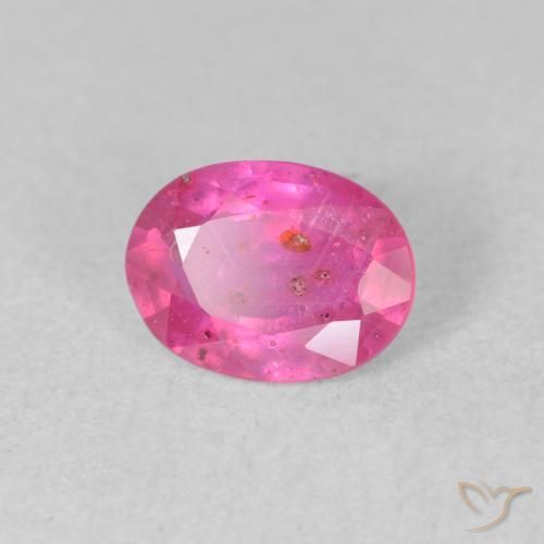 1.45 ct Pink Ruby Stone, Natural Ruby in Oval Facet Shape for Sale