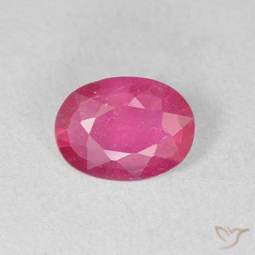 0.93ct Natural Reddish Pink Ruby, Oval, VS-SI