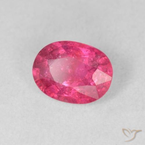 1.63 ct Red Ruby Stone, Natural Ruby in Oval Facet Shape for Sale