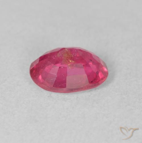 Ruby Gemstone in 8 x 6 mm (calibrated) Size for Sale, Ruby Stone in Pinkish Red Color
