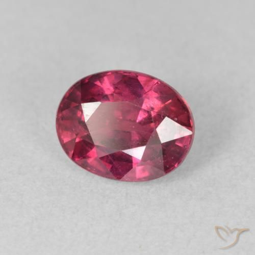 2.10 ct Red Ruby Stone, Natural Ruby in Oval Facet Shape for Sale