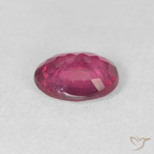 Ruby Gemstone in 8 x 6 mm (calibrated) Size for Sale, Ruby Stone in Pinkish Red Color