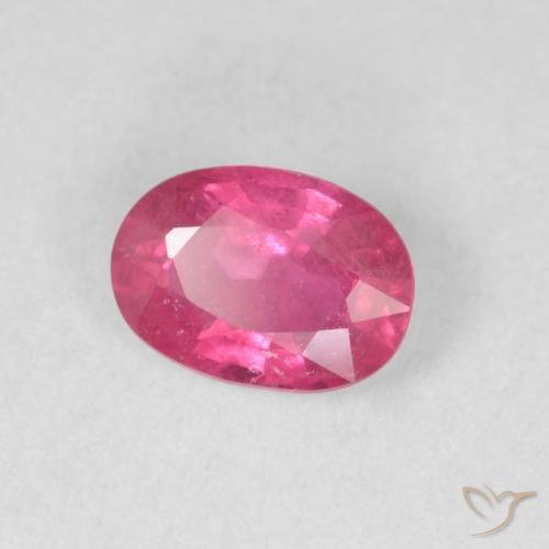 1.47 ct Pink Ruby Stone, Natural Ruby in Oval Facet Shape for Sale