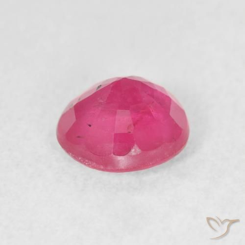 Ruby Gemstone in 6.5 mm (calibrated) Size for Sale, Ruby Stone in Deep Magenta Color