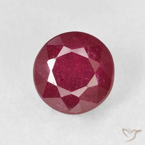 2.33ct Natural Dark Red Ruby, Round, VS-SI