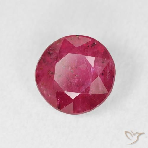 1.49 ct Pink Ruby Stone, Natural Ruby in Round Facet Shape for Sale