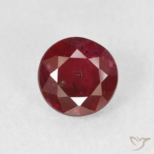1.36ct Natural Wine Red Ruby, Round, VS-SI