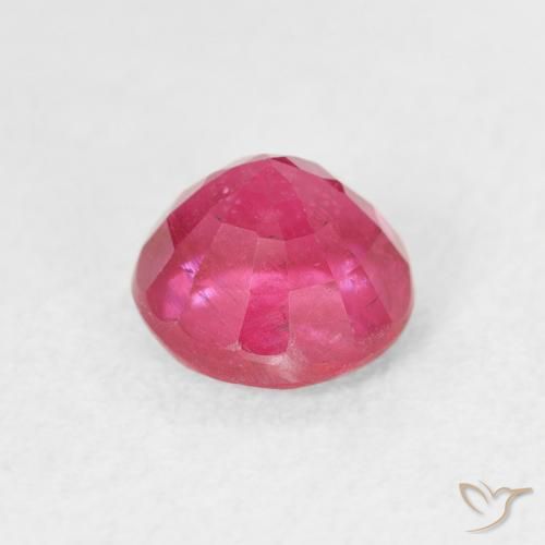 Ruby Gemstone in 6.5 mm (calibrated) Size for Sale, Ruby Stone in Medium Pink Color