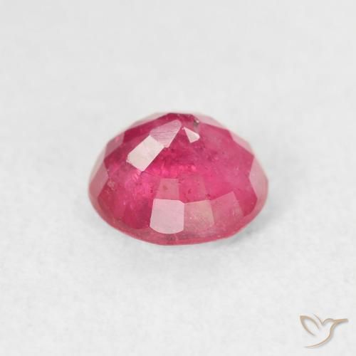 Ruby Gemstone in 6 mm (calibrated) Size for Sale, Ruby Stone in Hot Pink Color