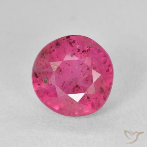 3.19ct Natural Reddish Pink Ruby, Round, VS-SI