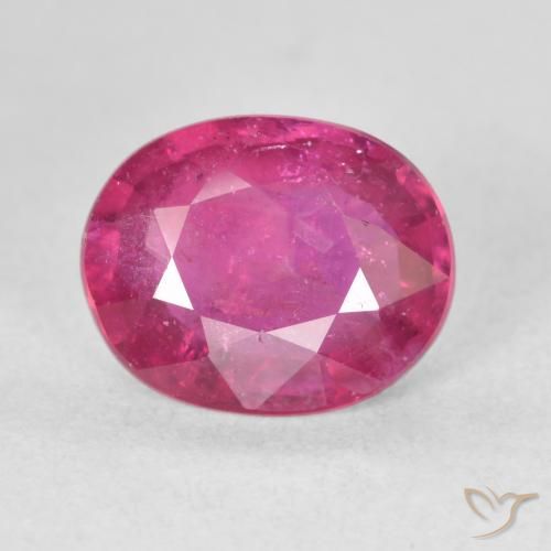 3.05ct Natural Pinkish Red Ruby, Oval, VS-SI