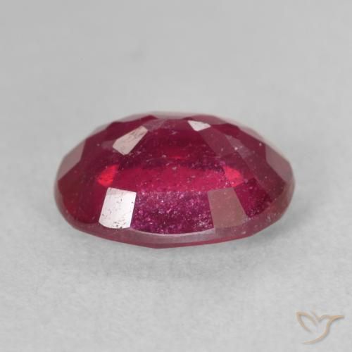 Ruby Gemstone in 10 x 8 mm (calibrated) Size for Sale, Ruby Stone in Jam Red Color