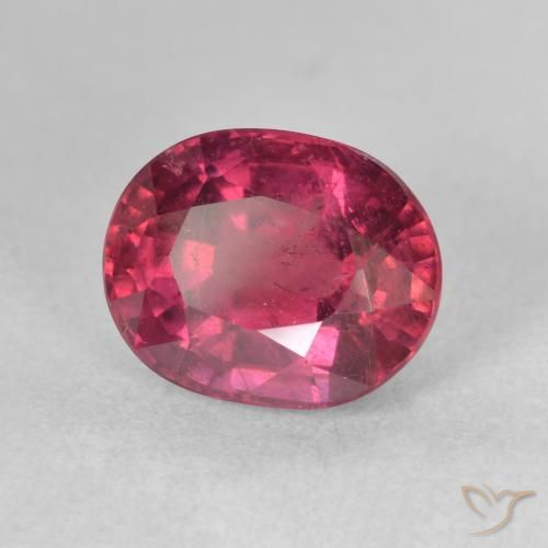 4.54 ct Red Ruby Stone, Natural Ruby in Oval Facet Shape for Sale