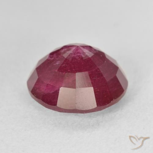 Ruby Gemstone in 11 mm (calibrated) Size for Sale, Ruby Stone in Deep Red Color