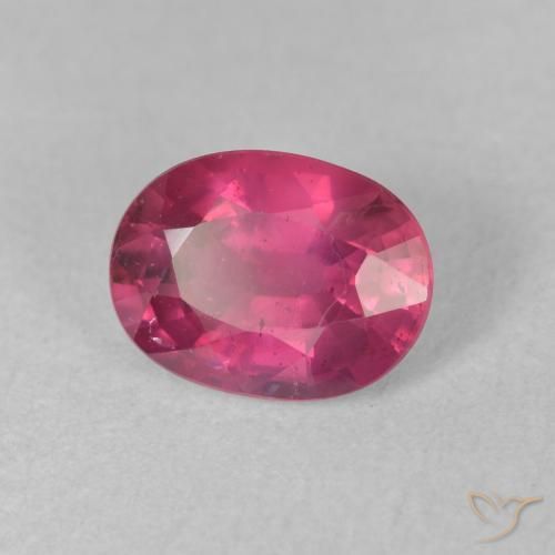 1.96 ct Red Ruby Stone, Natural Ruby in Oval Facet Shape for Sale