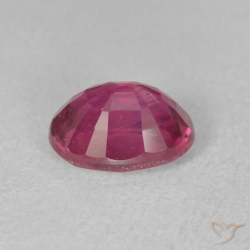 Ruby Gemstone in 8 x 6 mm (calibrated) Size for Sale, Ruby Stone in Light Red Color