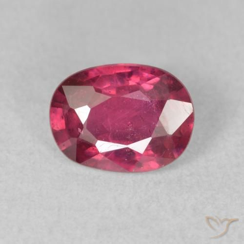 1.65ct Natural Pinkish Red Ruby, Oval, VS-SI