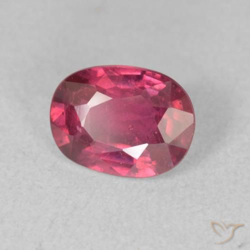 1.65 ct Red Ruby Stone, Natural Ruby in Oval Facet Shape for Sale