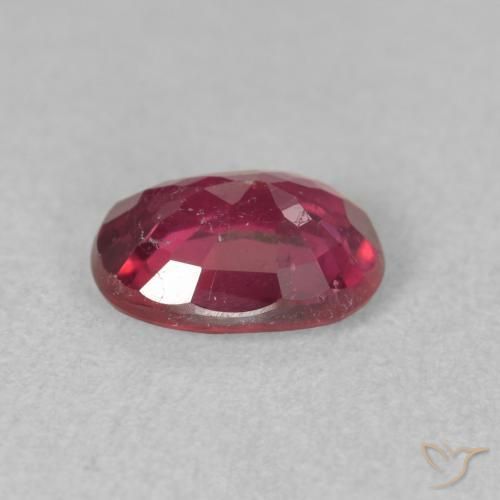 Ruby Gemstone in 8 x 6 mm (calibrated) Size for Sale, Ruby Stone in Pinkish Red Color