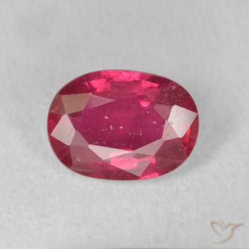 1.73ct Natural Pinkish Red Ruby, Oval, VS-SI