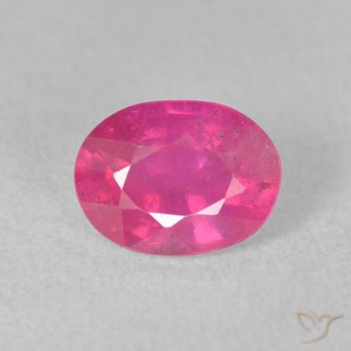 1.76ct Natural Hot Pink Ruby, Oval, VS-SI