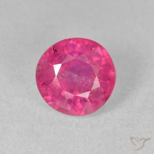 1.93ct Natural Light Red Ruby, Round, VS-SI