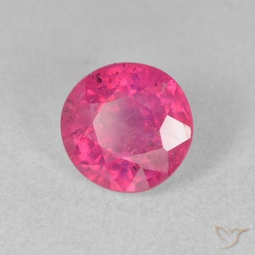 1.93 ct Red Ruby Stone, Natural Ruby in Round Facet Shape for Sale