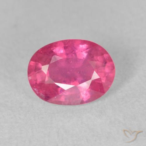1.76ct Natural Medium Pink Ruby, Oval, VS-SI