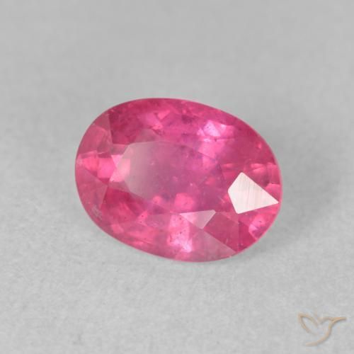 1.76 ct Pink Ruby Stone, Natural Ruby in Oval Facet Shape for Sale