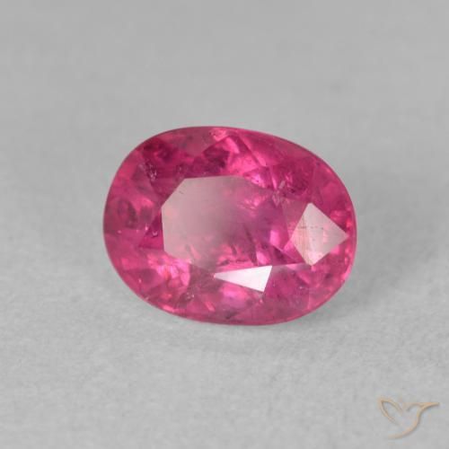 2.04 ct Pink Ruby Stone, Natural Ruby in Oval Facet Shape for Sale