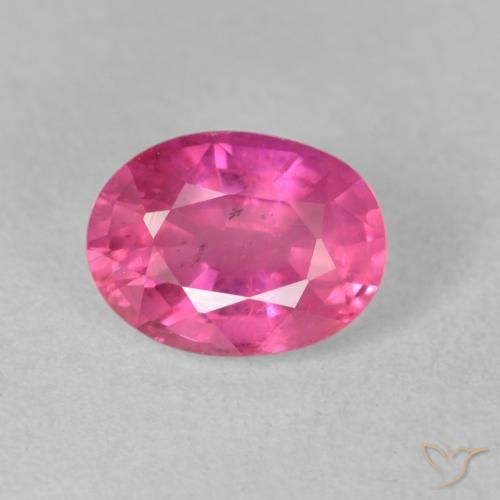 1.97ct Natural Deep Magenta Ruby, Oval, VS-SI