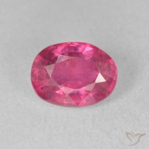 1.87ct Natural Dark Pink Ruby, Oval, VS-SI