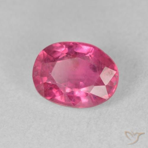 1.87 ct Pink Ruby Stone, Natural Ruby in Oval Facet Shape for Sale