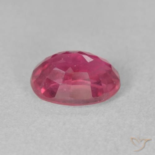Ruby Gemstone in 8 x 6 mm (calibrated) Size for Sale, Ruby Stone in Dark Pink Color