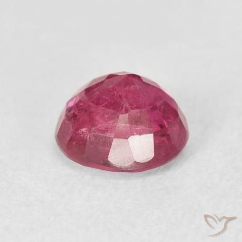 Ruby Gemstone in 7 mm (calibrated) Size for Sale, Ruby Stone in Reddish Pink Color