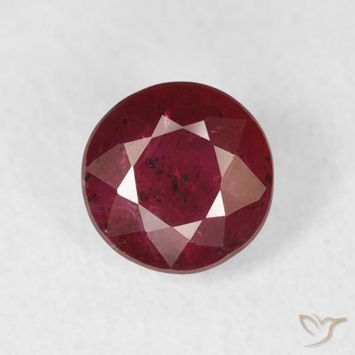 1.14ct Natural Bright Red Ruby, Round, VS-SI