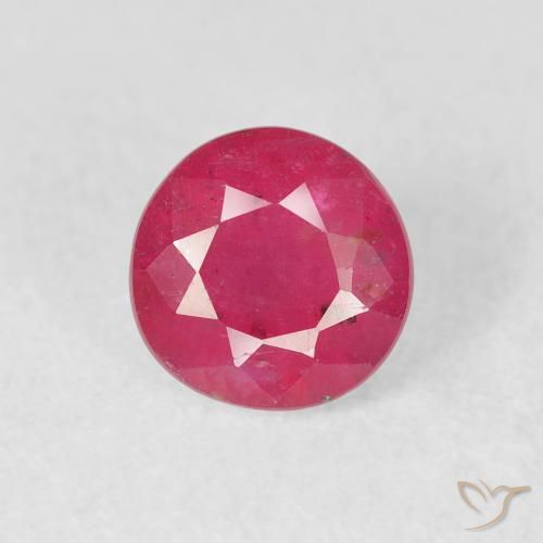 1.40ct Natural Reddish Pink Ruby, Round, VS-SI