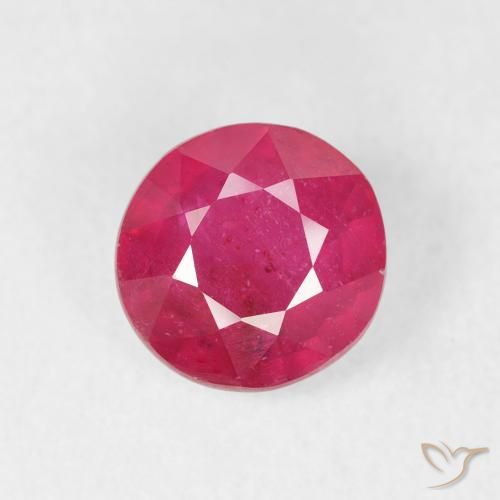 1.72ct Natural Pinkish Red Ruby, Round, VS-SI