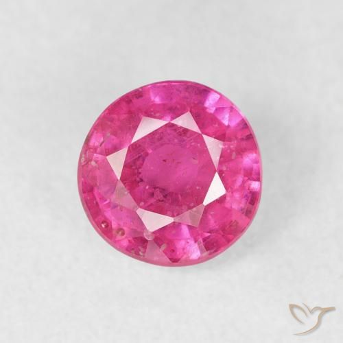 1.16ct Natural Deep Magenta Ruby, Round, VS-SI