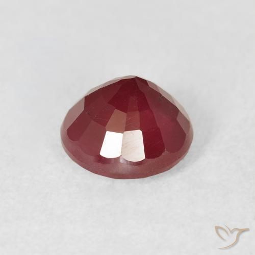 Ruby Gemstone in 6.5 mm (calibrated) Size for Sale, Ruby Stone in Blood Red Color