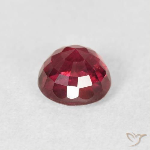Ruby Gemstone in 6 mm (calibrated) Size for Sale, Ruby Stone in Medium Red Color